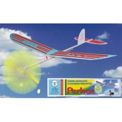 MOD. PERKOZ S GUMOVÝM POHONEM (MODEL UMĚNÍ)