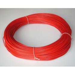 KABEL 1 * 0,25mm2 "/ (1 metr) ČERVENÝ (51500) NĚMECKO KABEL