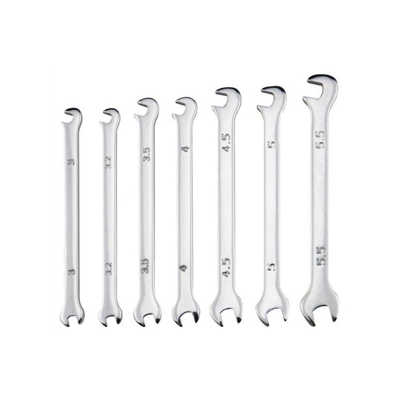 DONAU KLUCZE 3-5,5 MM PŁASKIE 7 SZT. (900)