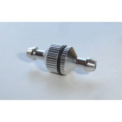 PALIVOVÝ FILTR ALU D5 * D10 * L25 MM. STŘÍBRO (T-MAX 00801)