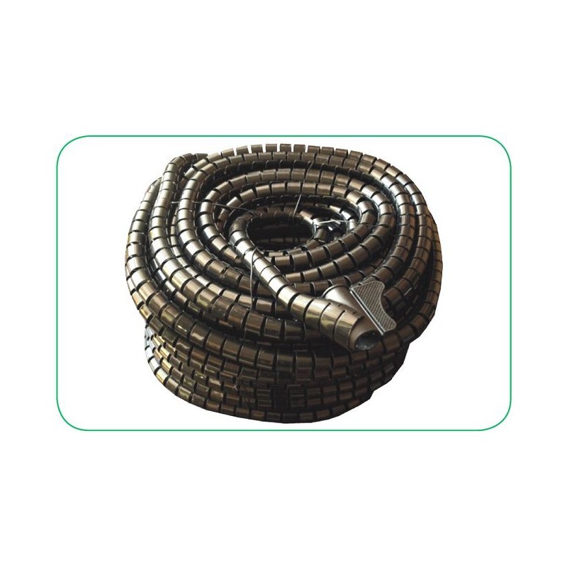 WĄŻ OCHRONNY ELASTYCZNY 8/1000 MM. CZARNY (KLAMRA)