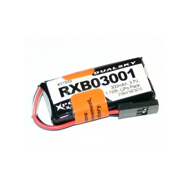 DUALSKY 3.7V/ 300MAH RXB 30/2C DLG/HLG