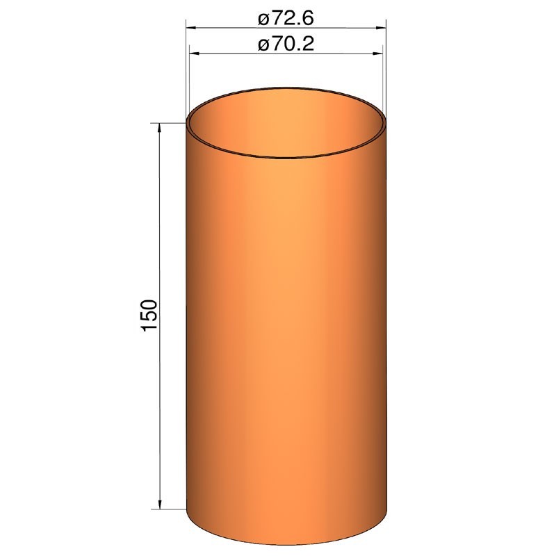 KL.ŁĄCZNIK DO RUR 75 MM (207315000)