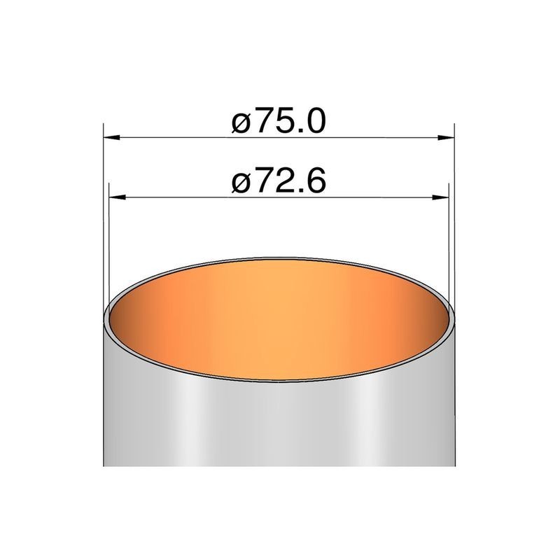 KL.RURA DO RAKIETY 75*385 MM (207538500) 