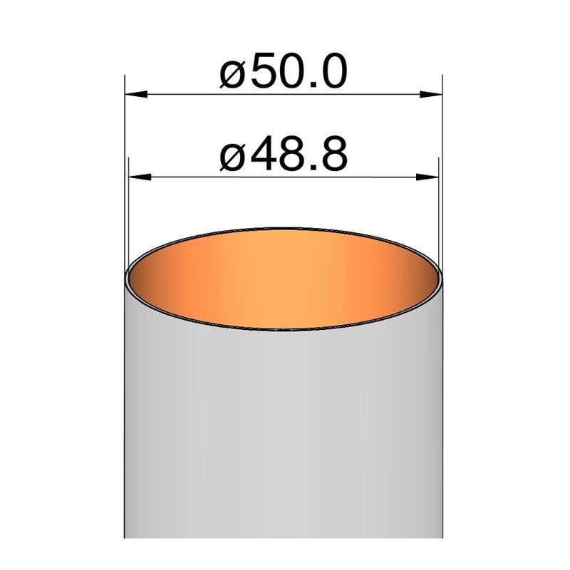 KL.RURA DO RAKIETY 50*500mm (205050000)
