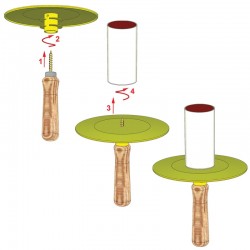 HAND CLAMP HOLDER FOR SMOKE CANDLES (7079)