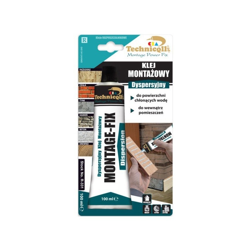 KLEJ MONTAŻOWY DYSPERSYJNY 100ML TECHNICQLL