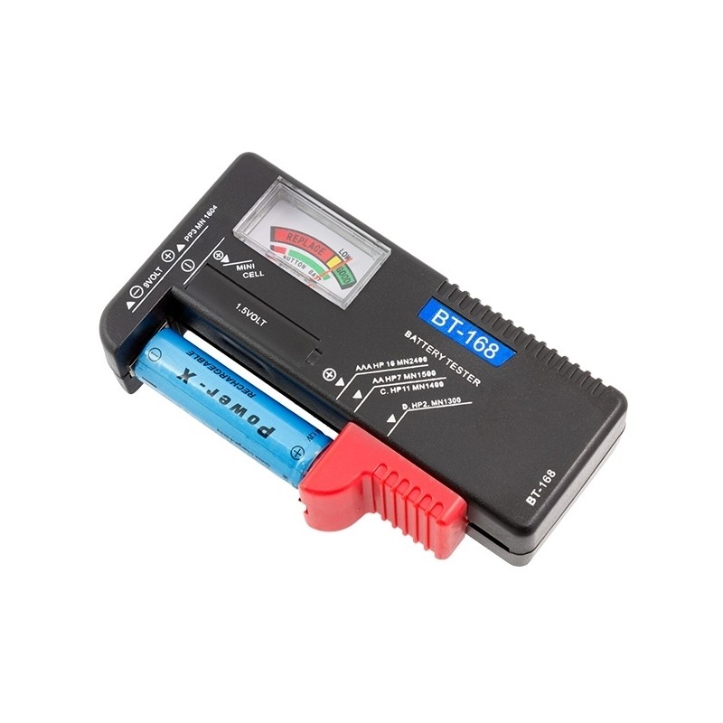 TESTER BATERII AKU / AAA / AA / 9V (BT-168)