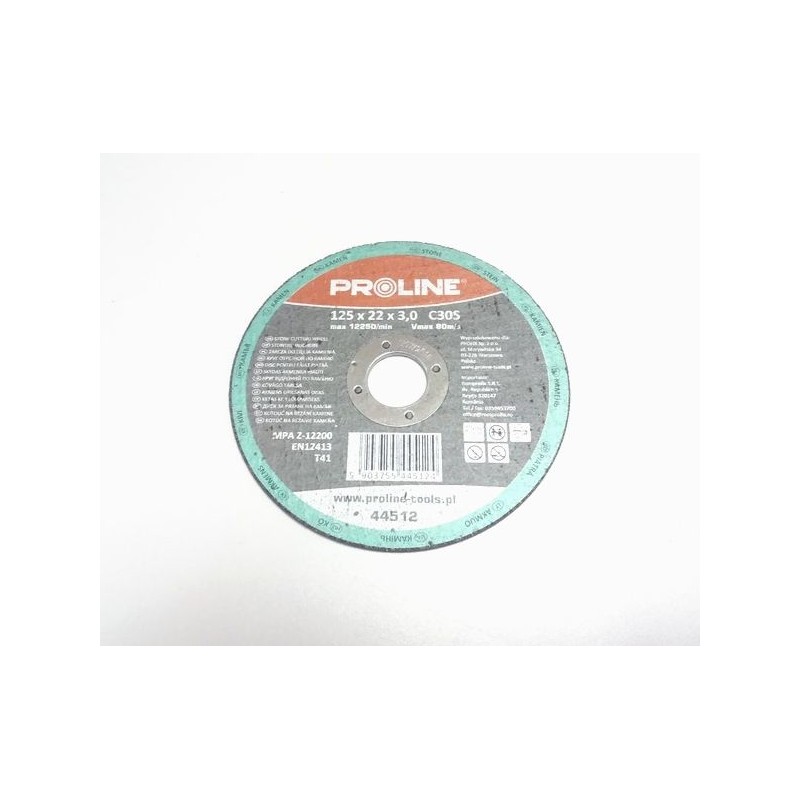 PROLINE TARCZA DO CIĘCIA KAMIENIA 125x22x3 MM (44512)