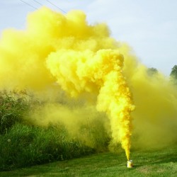 SMOKE CANDLE 4 YELLOW (7137)