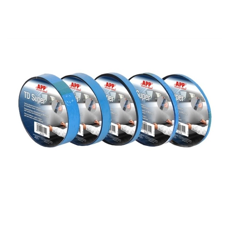 APP TAŚMA DWUSTRONNIE KLEJĄCA 25mm*5mbTD SUPER (niebieski)