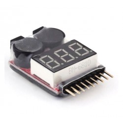 WSKAŹNIK NAPIĘCIA BUZZER 1-8S ABC z alarmem