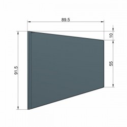 CL.BALLAST FLOSSE BLACK TRAPEZOIDAL (3200011)
