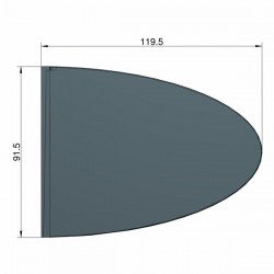 KL.STATECZNIK FLOSSE ELLIPTISCH CZARNY(3200013)