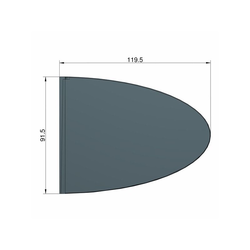 KL.STATECZNIK FLOSSE ELLIPTISCH CZARNY