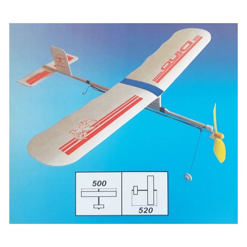 MOD. DINO Z NAPĘDEM GUMOWYM 