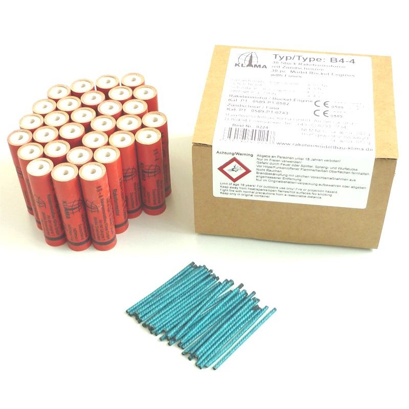 KL.SILNIK RAKIETOWY B4-4 OPAKOWANIE 30sztuk (0224) GERMANY