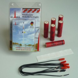 KL. RAKETOVÝ MOTOR C6-P + ZAPALOVAČ ELEK 6 ks (0379) NĚMECKO