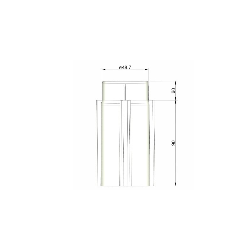 KL.STATECZNIK KORPUS 50MM/4 BIAŁY(31050409)
