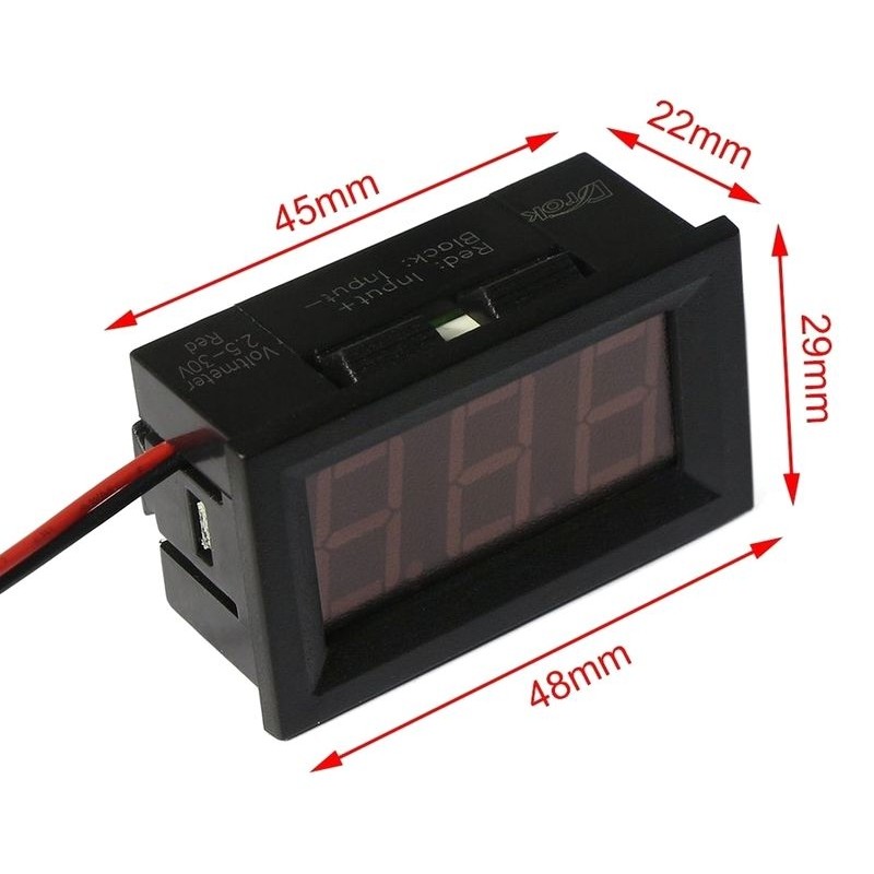 WSKAŹNIK NAPIĘCIA 0-100V W OBUDOWIE 0,56LED