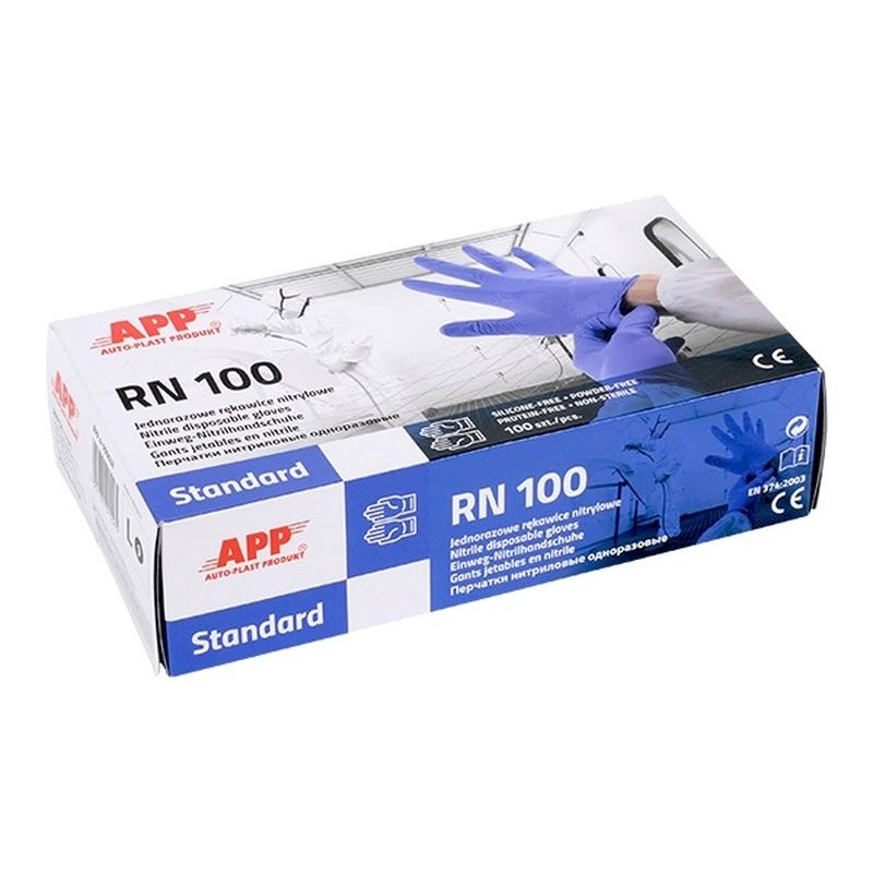 APP RĘKAWICE JEDNORAZOWE (XL) niebieskie 