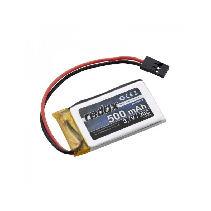 REDOX LI-POL  3,7V/ 500MAH 20C JR 