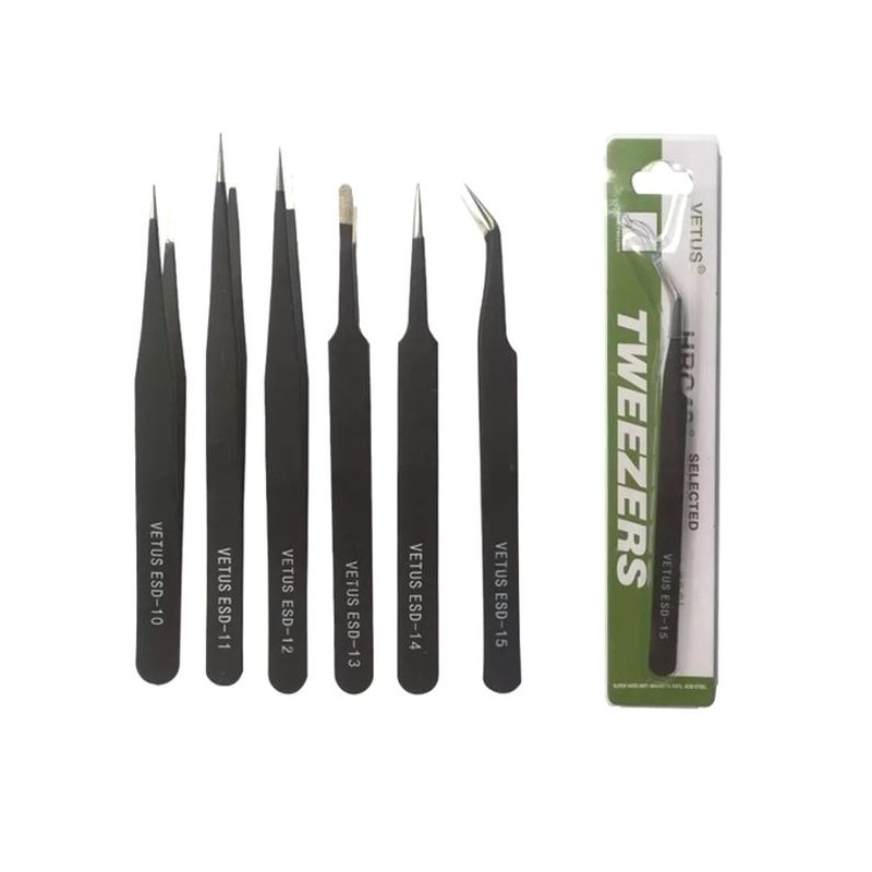 PĘSETA ANTYMAGNETYCZNA - zestaw 6szt