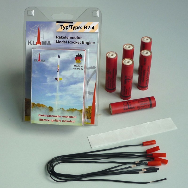 KL.SILNIK RAKIETOWY B2-4 + ZAPALNIK ELEK6 sztuk (0235) GERMANY