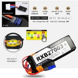 DUALSKY 11.1V/ 2700MAH 20C/2C RXB