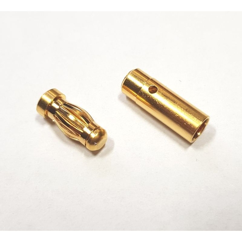 KONEKTOR POZŁACANY 4mm (83406) 1 kompletGERMANY (ultra light)