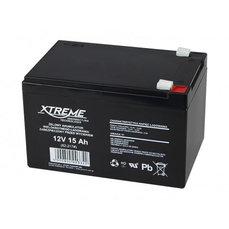 AKUMULATOR ŻELOWY 12V-15 Ah XTREME