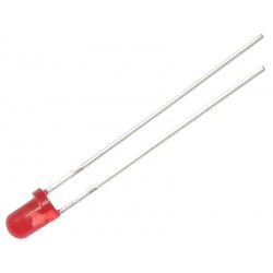 LED 3 mm RED matte