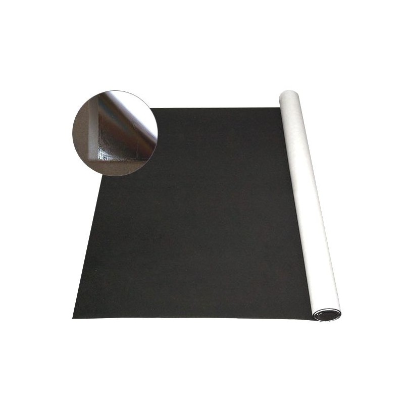 MIKROGUMA  3*200*300 mm CZARNA z klejem 