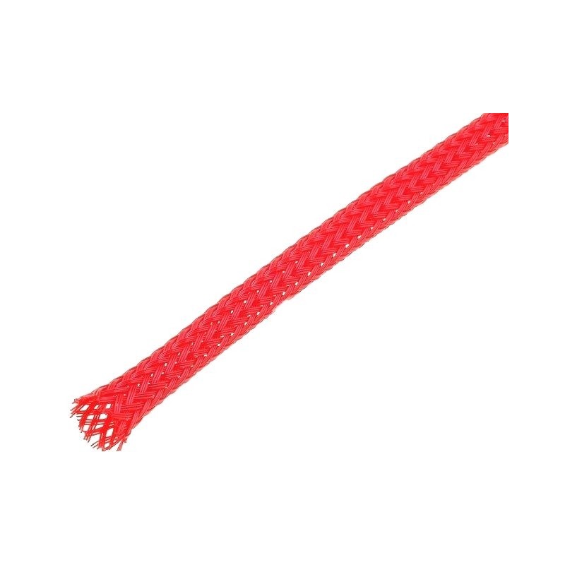 WĄŻ OCHR.PLECIONKA 4/8/1000 mm CZERWONY