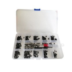 SADA KÓNOVÉHO ŠROUBU + OŘECHY 360 M2 / M2,5 / M3 černá