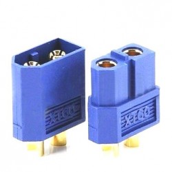 HIGH-CURRENT CONNECTOR XT 60 blue / set