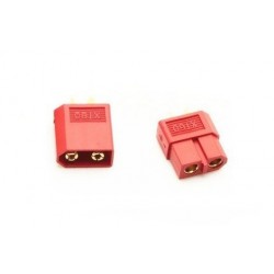 HIGH-CURRENT CONNECTOR XT 60 red / complete