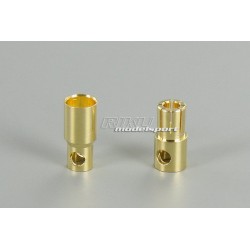 KONEKTOR POZŁACANY 6 mm ( komplet )