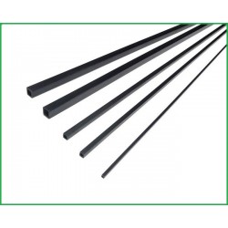 RURKA WĘGLOWA  4*4 *1000 mm KWADRAT ( otwór okrągły 3 mm )