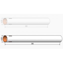 KL. RURA DO RAKIETY  35*385mm            (203538503) z nacięciem na stateczniki 3 / GERMANY