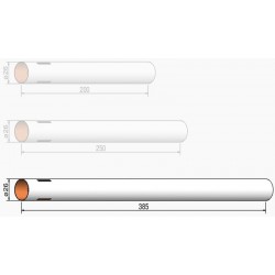 KL. RURA DO RAKIETY  26*385mm            (202638503) z nacięciem na stateczniki 3 / GERMANY