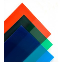PVC SHEET 0.23 * 328 * 477 mm TRANSPARENT BLUE (654-06) MAQUETT