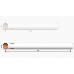 KL.RURA DO RAKIETY 35*385mm (203538504) z nacięciem na