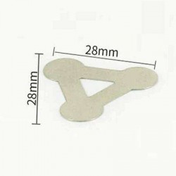 PLECH NA SVAŘOVÁNÍ 3 ČLÁNEK 18650 - "trojúhelník" (16852)