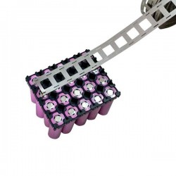 PLATE FOR SOLDERING FLAMES 27mm - 2P - 100 cm / for parallel connections 18650