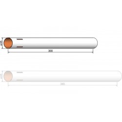 RACK TUBE CLASS 35 * 300 mm (203530004) s řezem pro 4 předřadníky NĚMECKO