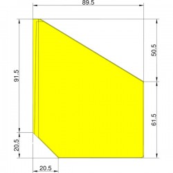 KL.BALLAST GEPFEILT- YELLOW (3204012) GERMANY