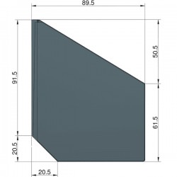 KL.BALLAST GEPFEILT- ČERNÁ (3200012) NĚMECKO