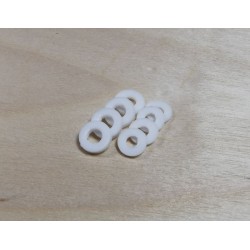 PODKŁADKA PTFE M2 (2x7mm) grubość 1 mm - ( 1 sztuka )