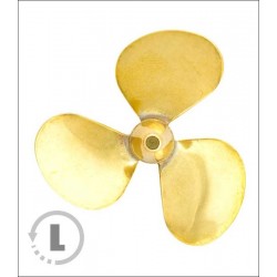 RABOESCH BRASS SCREW 40mm / M4 (CCW) left (156-06) - 3 blades